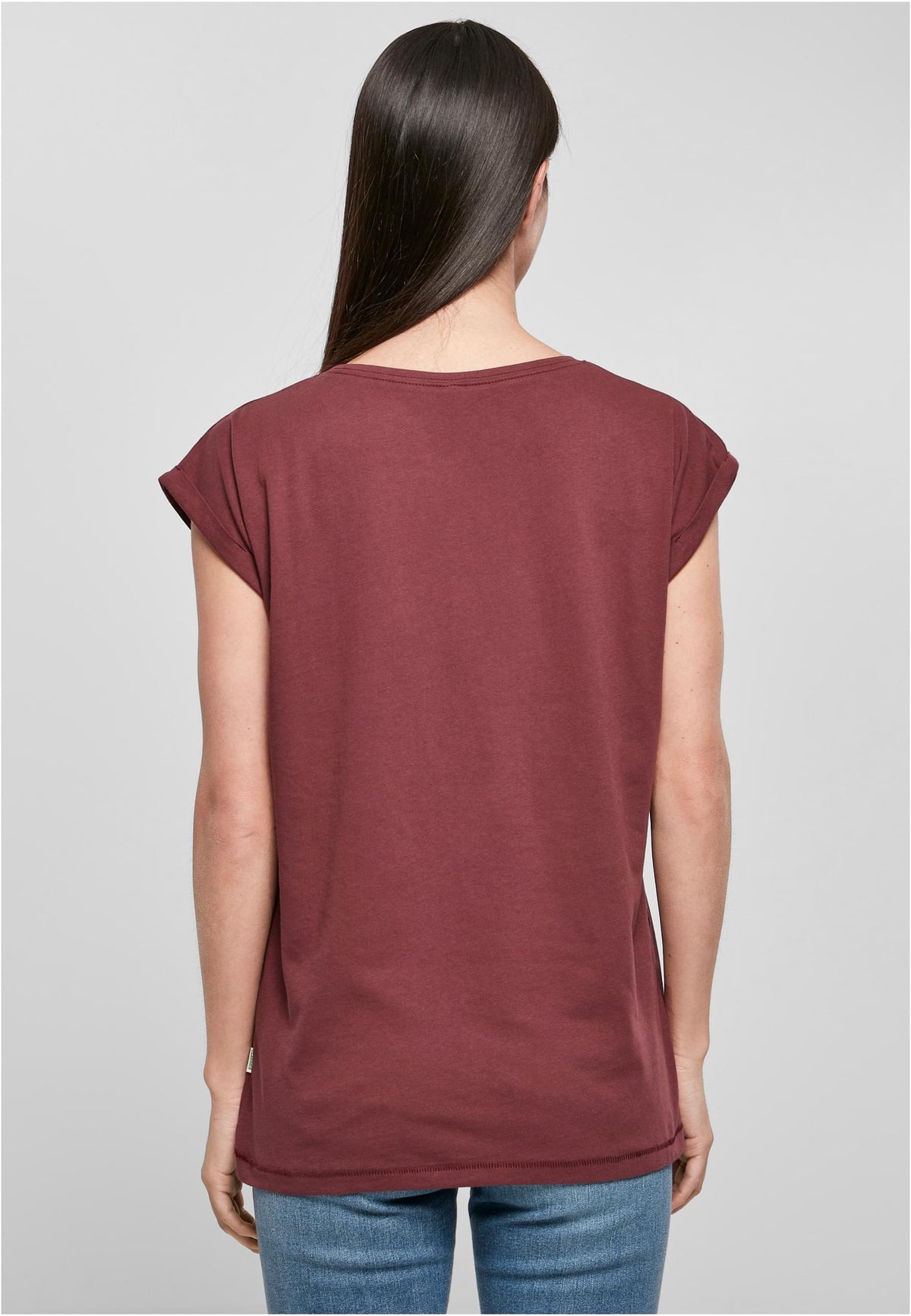 Ladies Essentials Extended Shoulder Tee - workoutbrands.com