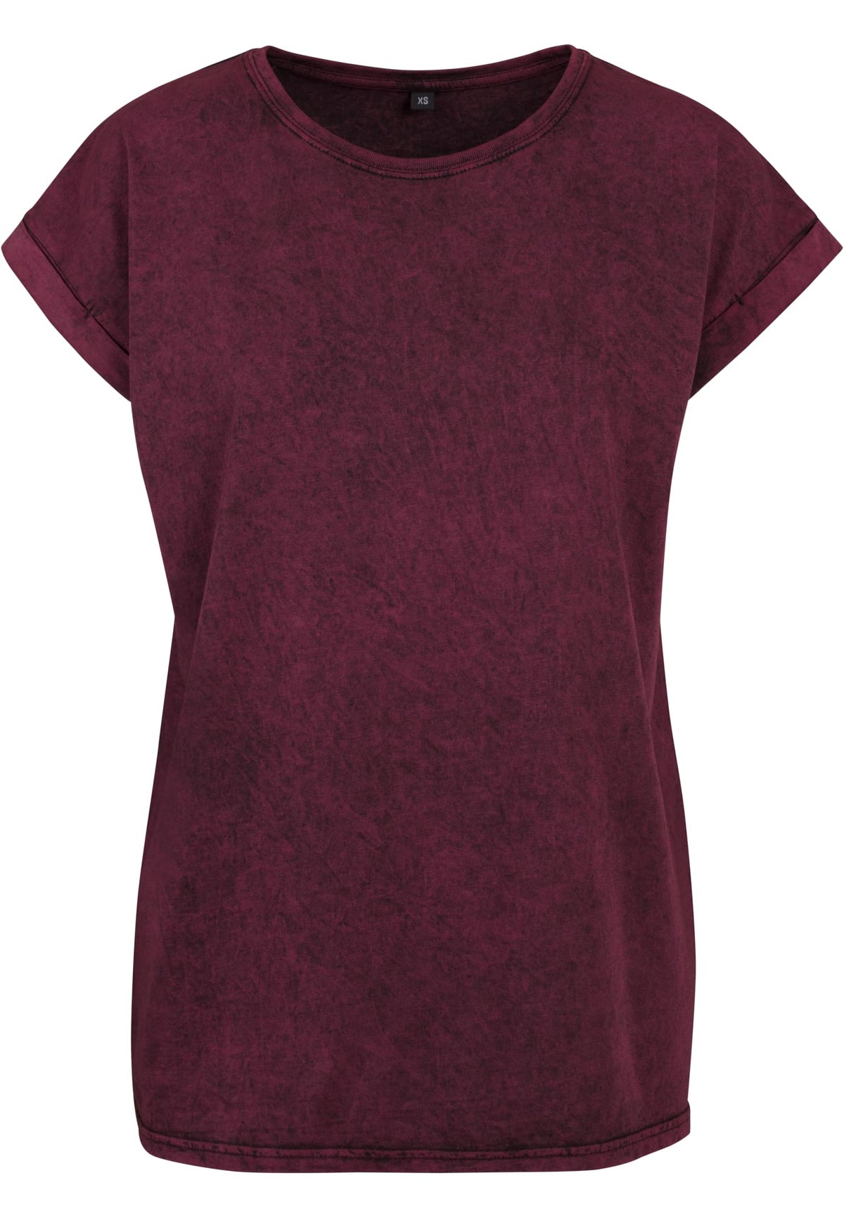 Ladies Acid Washed Extended Shoulder Tee - workoutbrands.com
