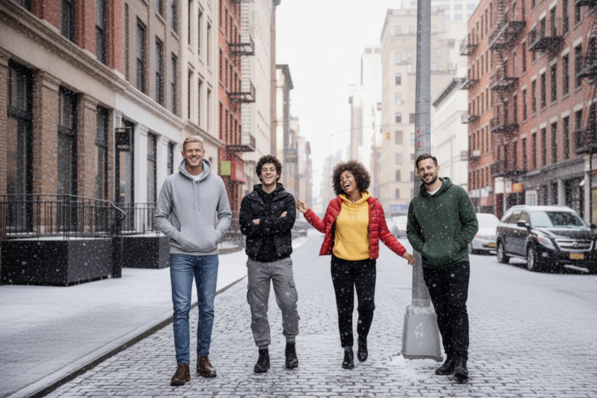 Bära hoodies på jobbet