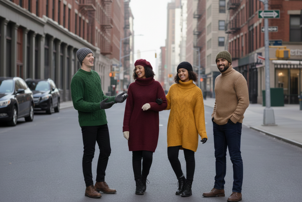 Stickade tröjor som lyfter din outfit