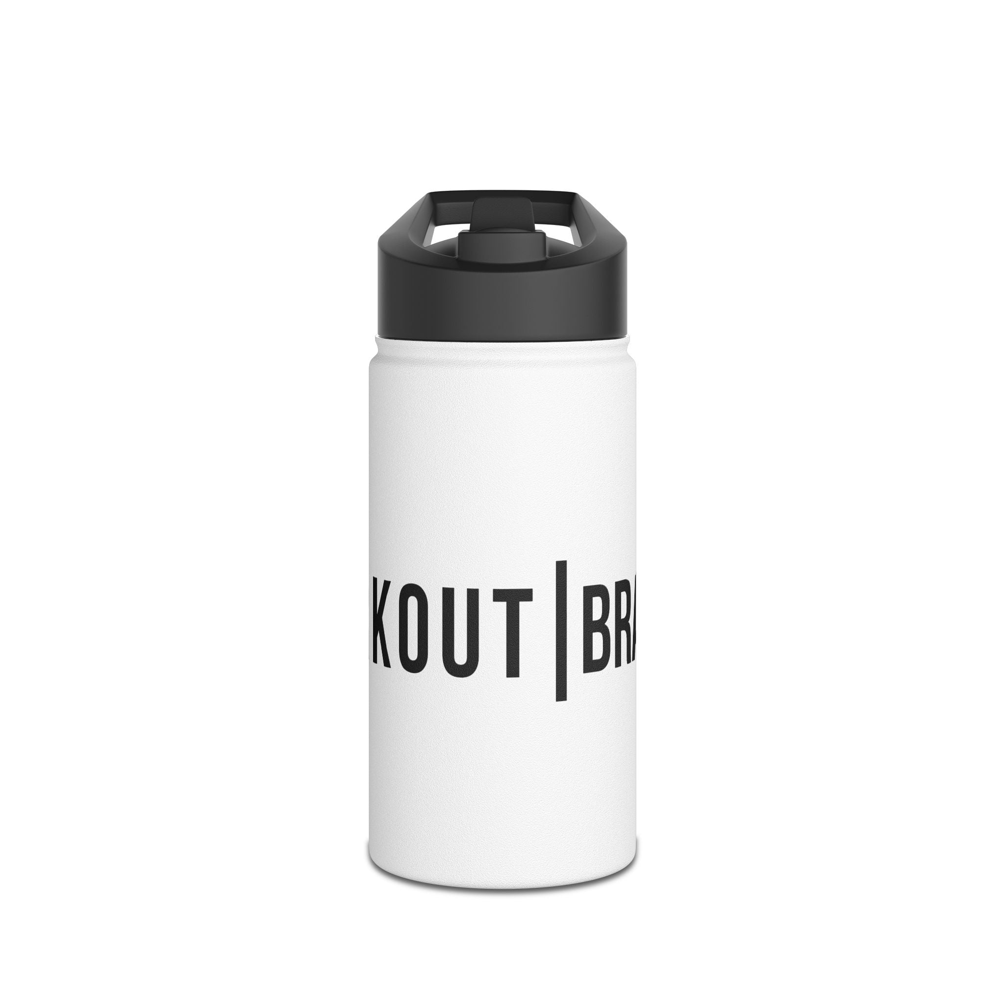 WB Stainless Steel Water Bottle - White/Black