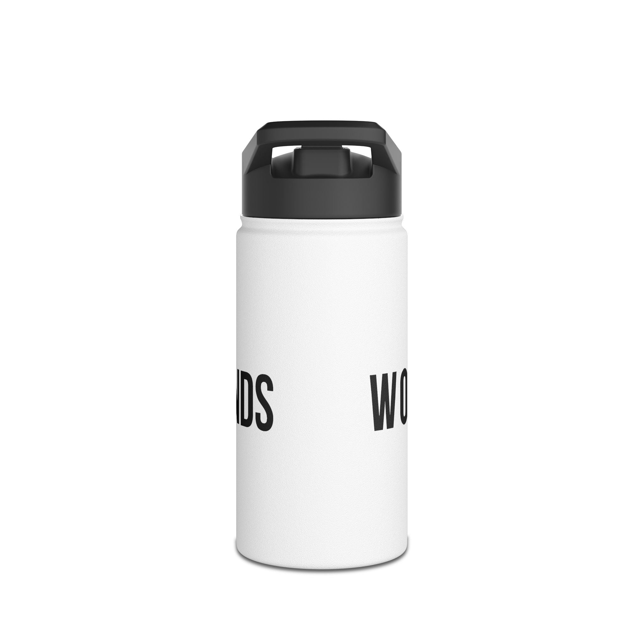 WB Stainless Steel Water Bottle - Bela/črna