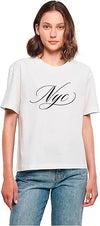 MT NYC Kalligraphie Buchstaben T-Shirt