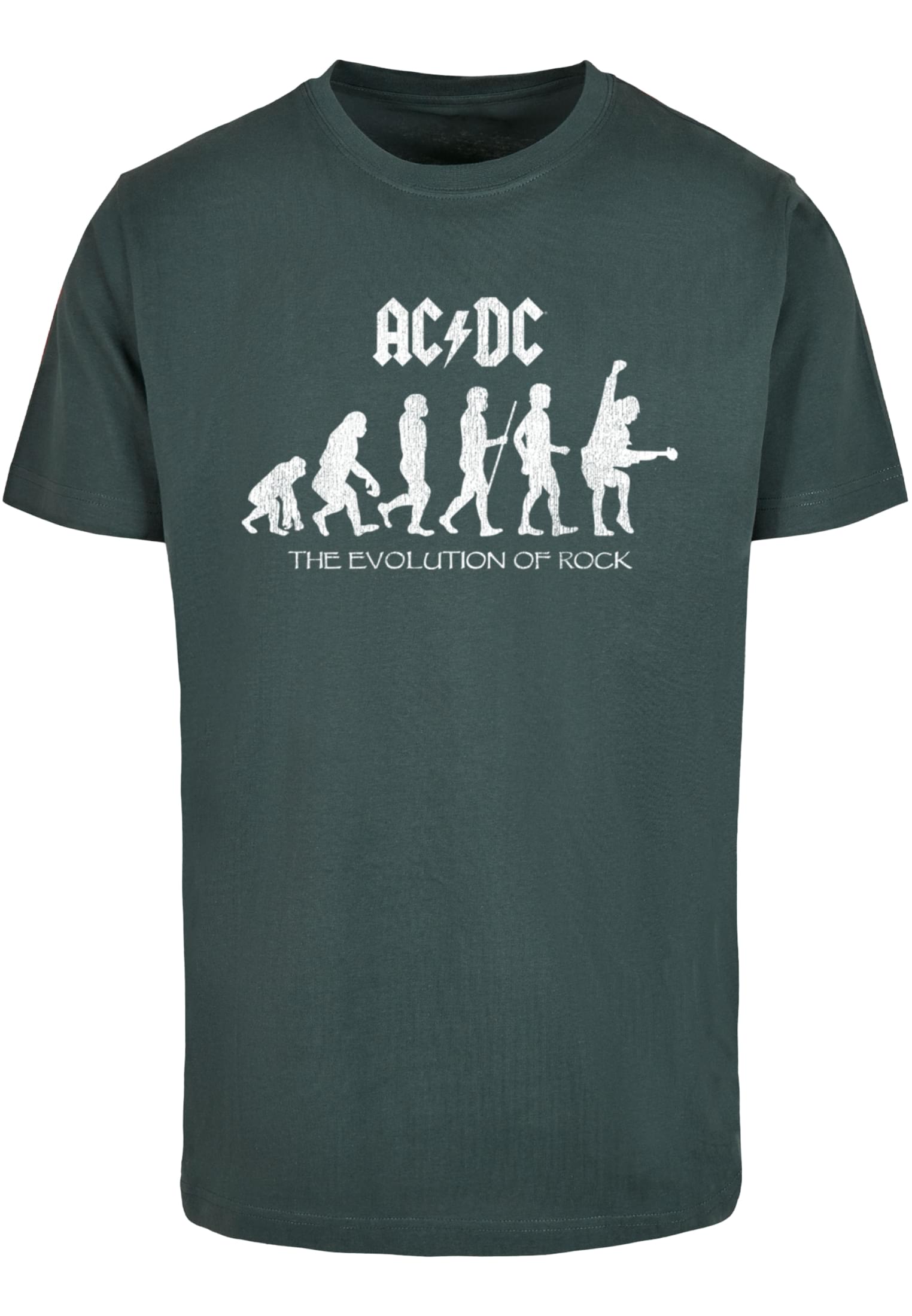 ACDC - Evolution Of Rock T-Shirt bottlegreen XXL - workoutbrands.com