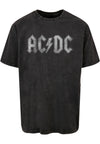 ACDC - Logo Acid Washed Oversize Tee asfalt XXL