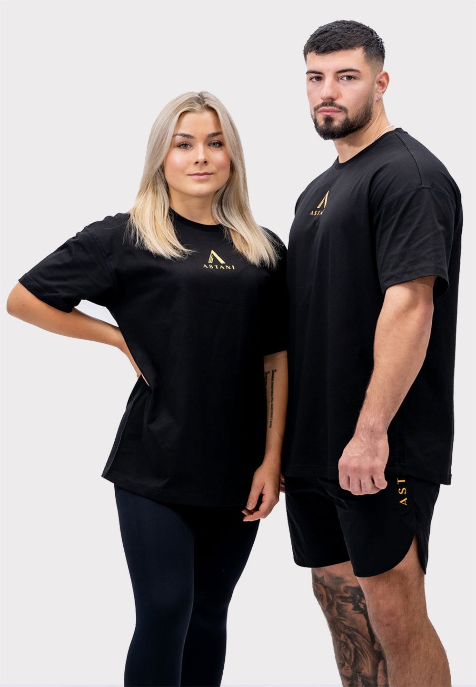 A AMPIO Oversize T-Shirt - Black - workoutbrands.com