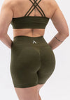 A BLISS Scrunch Shorts - Zelená  