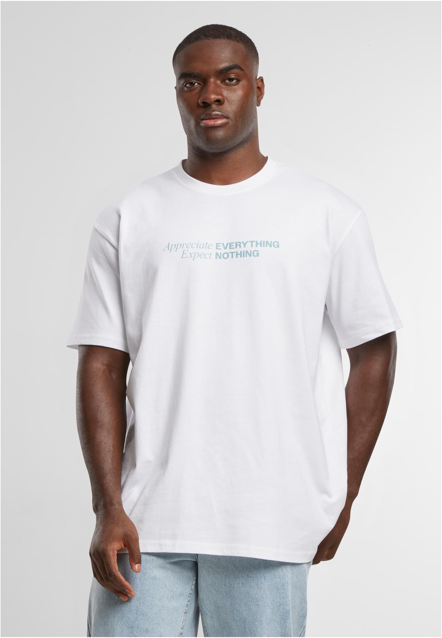 Appreciate Expect Oversize Tee white XXL - workoutbrands.com