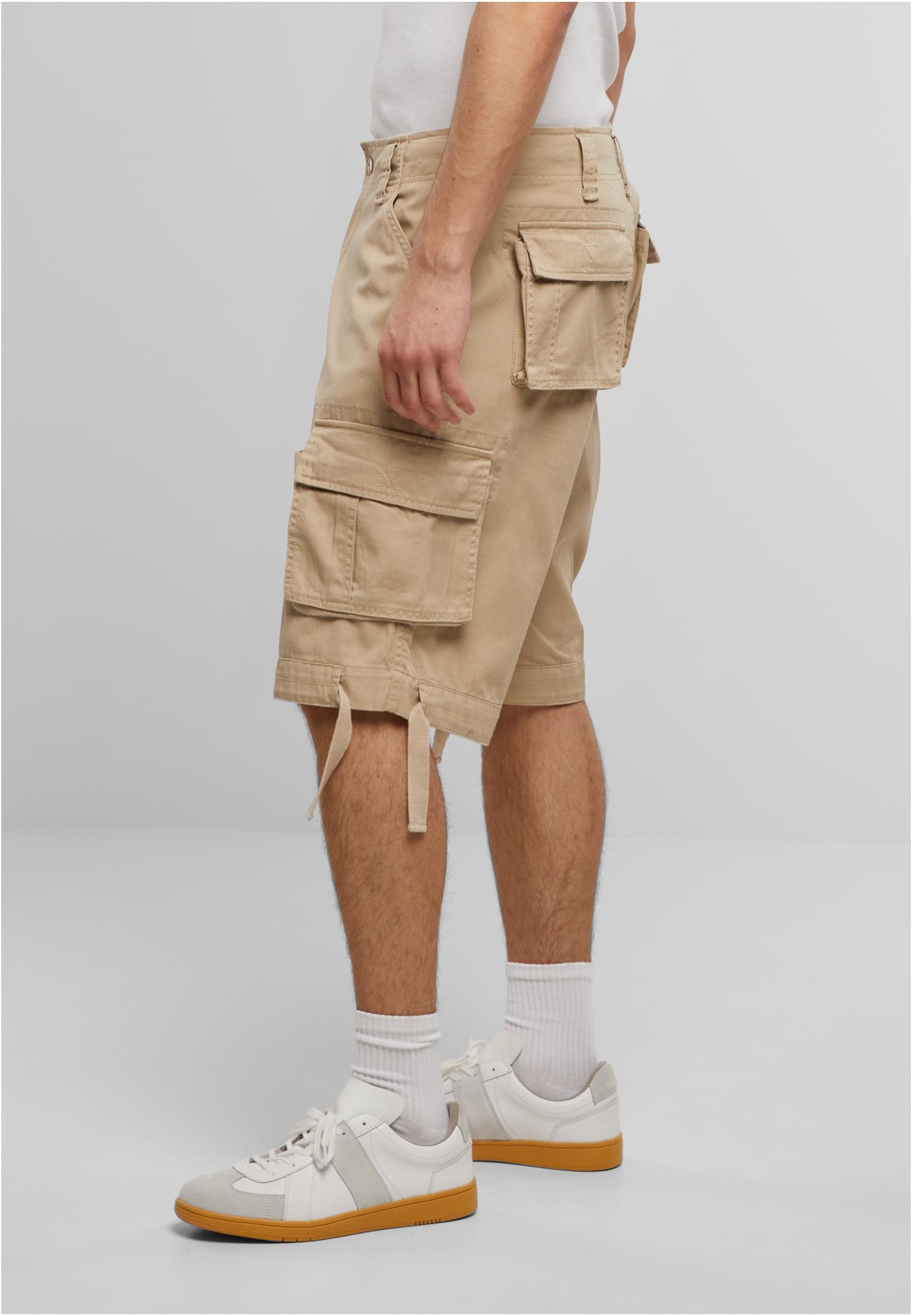 Brandit Urban Legend Ripstop Shorts - Pantaloncini Cargo Beige - Taglia 4XL - Pratici Con Tasche Multiuso