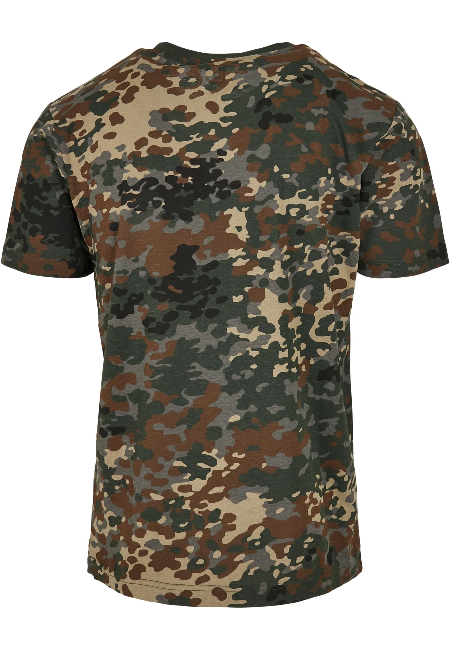 Baksidan av B Premium Shirt i kamouflagemönster.