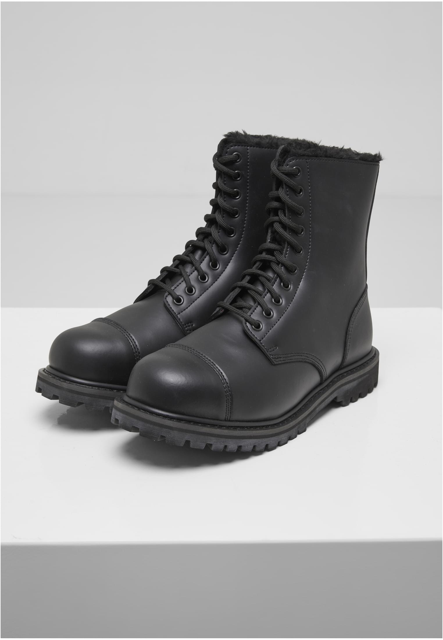 B Phantom Fur Liner 10 Eyelet Boots