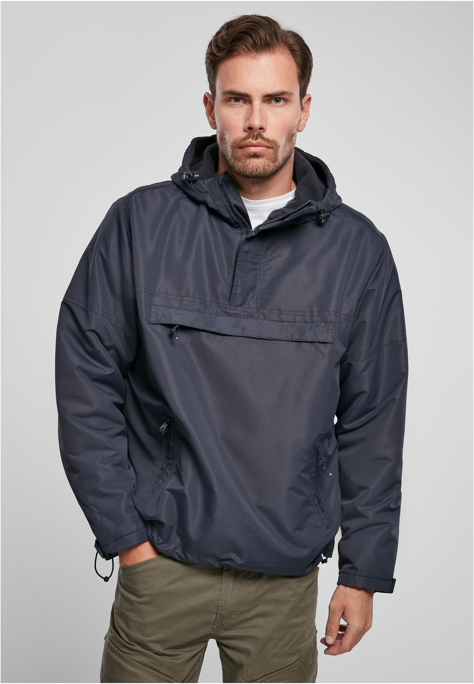 B Fleece Pull Over Windbreaker - workoutbrands.com
