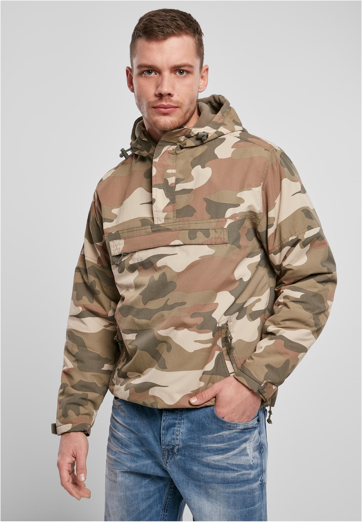 B Fleece Pull Over Windbreaker - workoutbrands.com