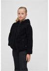 B Kinder Teddyfleecejacke mit Kapuze