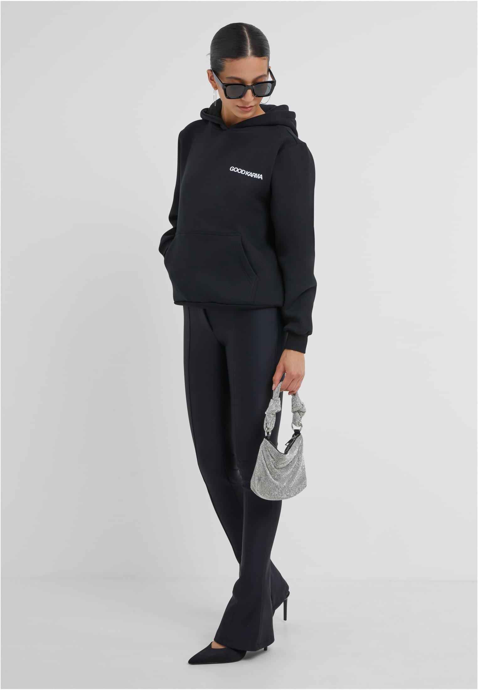 Back Around Ladies Fluffy Hoody whitesand XXL - workoutbrands.com