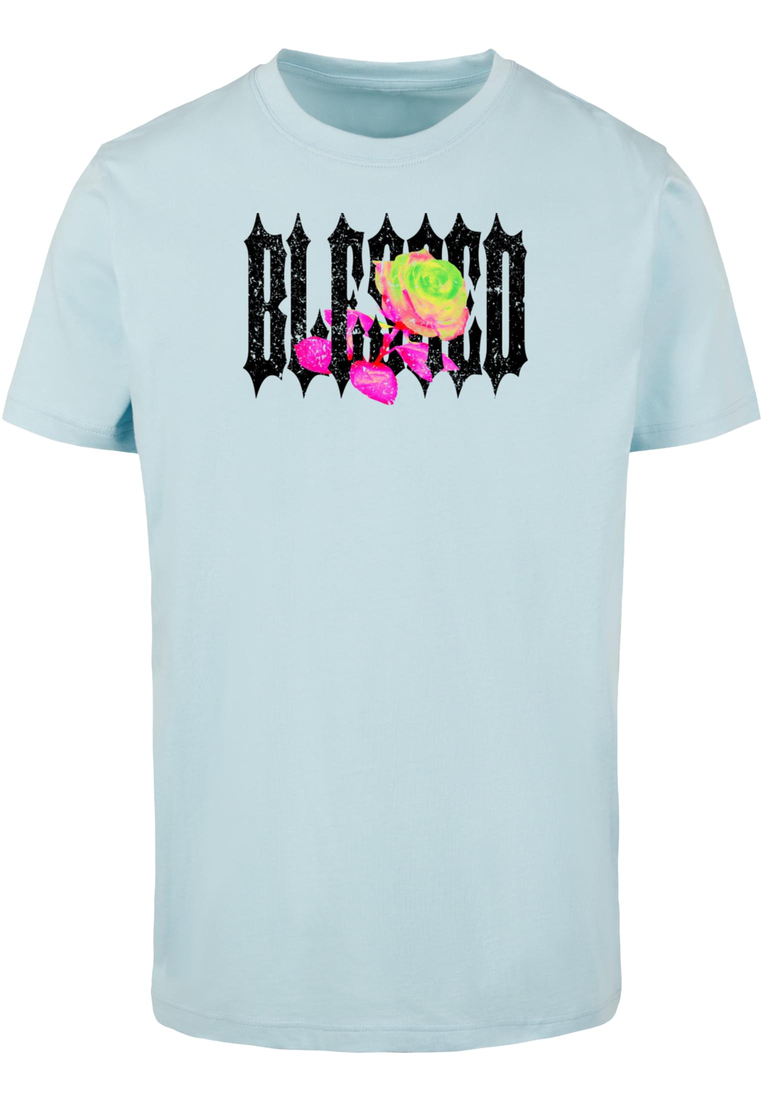 Blessed Rose Tee ocean blue XXL - workoutbrands.com