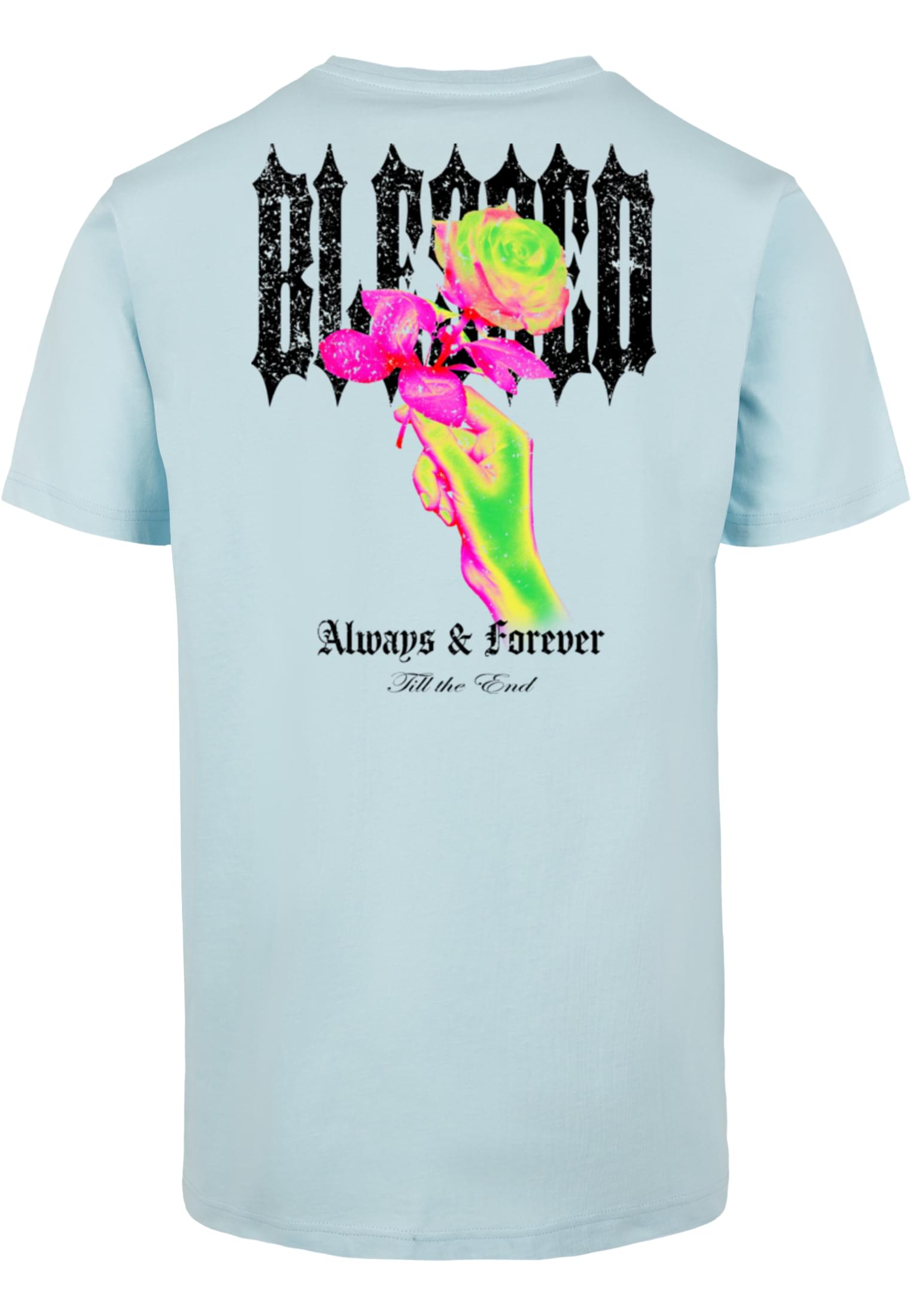 Blessed Rose Tee ocean blue XXL - workoutbrands.com