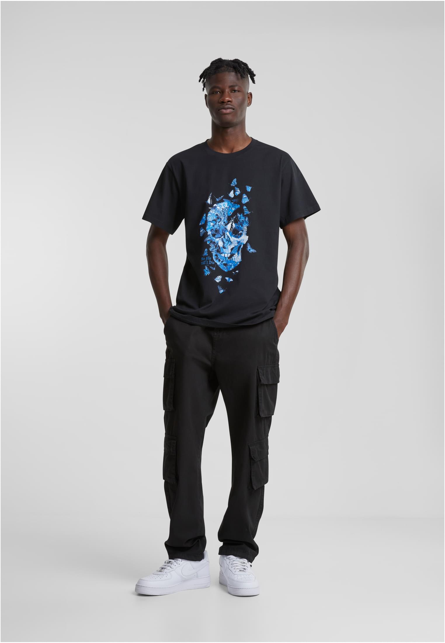 Butterfly Skull Tee white 5XL - workoutbrands.com