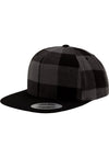 Flanelowa czapka Snapback w kratkę, rozmiar uniwersalny