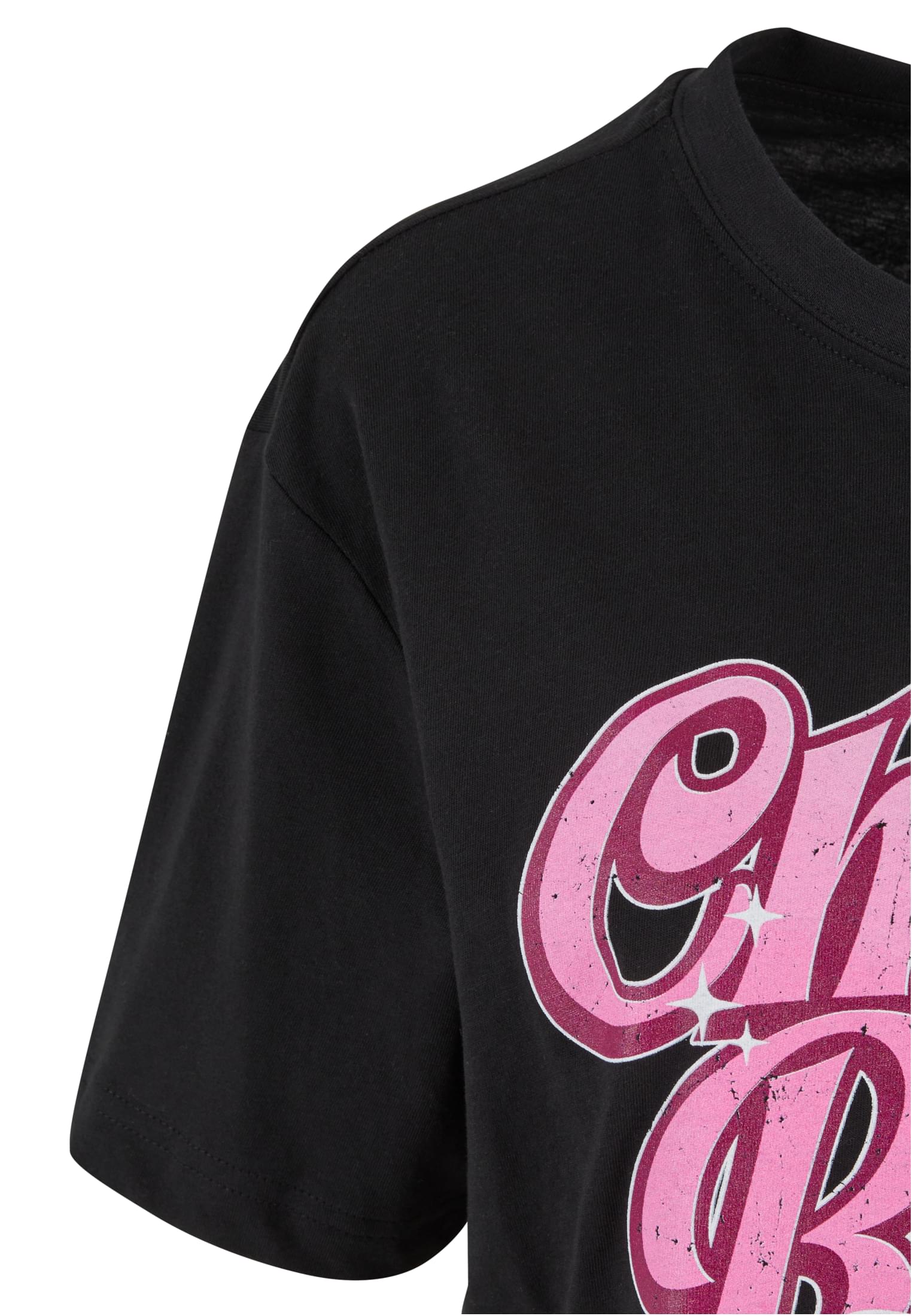 Cherry Bomb Ladies Short Overized Tee black XXL - workoutbrands.com