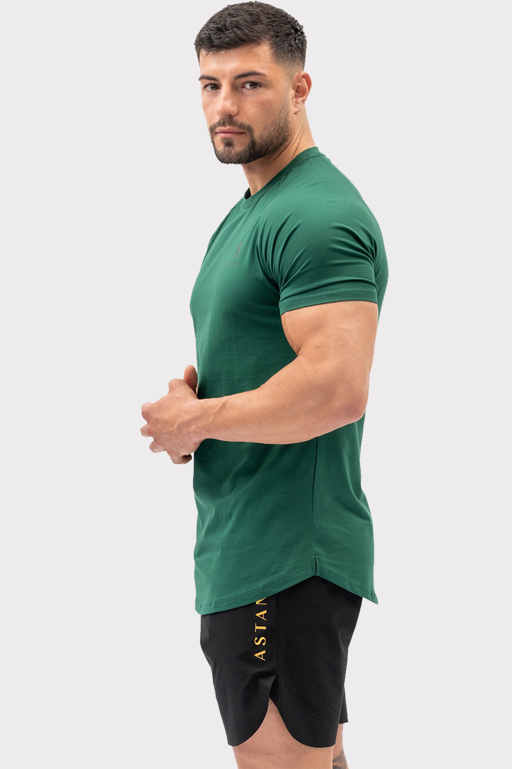 A CODE T-shirt - mørkegrønn