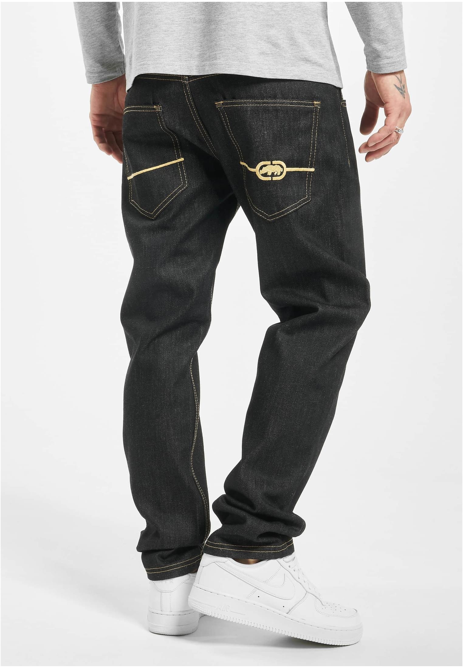 Ecko Unltd. Bour Bonstreet Straight Fit Jeans raw black W42 L34 - workoutbrands.com