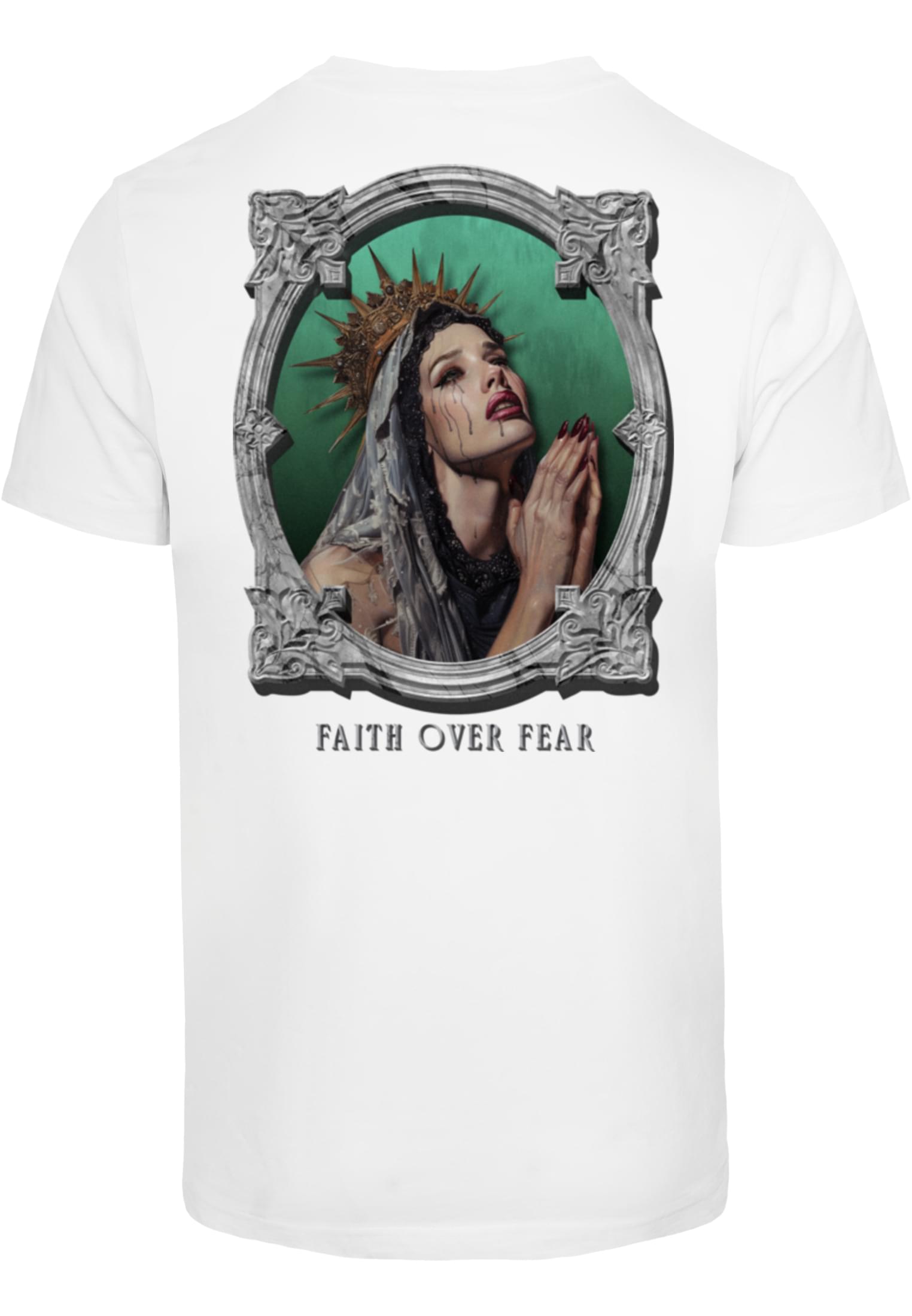 Faith Over Fear Tee white XXL - workoutbrands.com