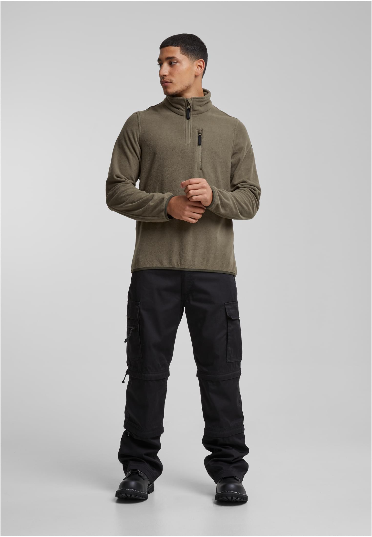 Fleece Troyer camel 7XL - workoutbrands.com