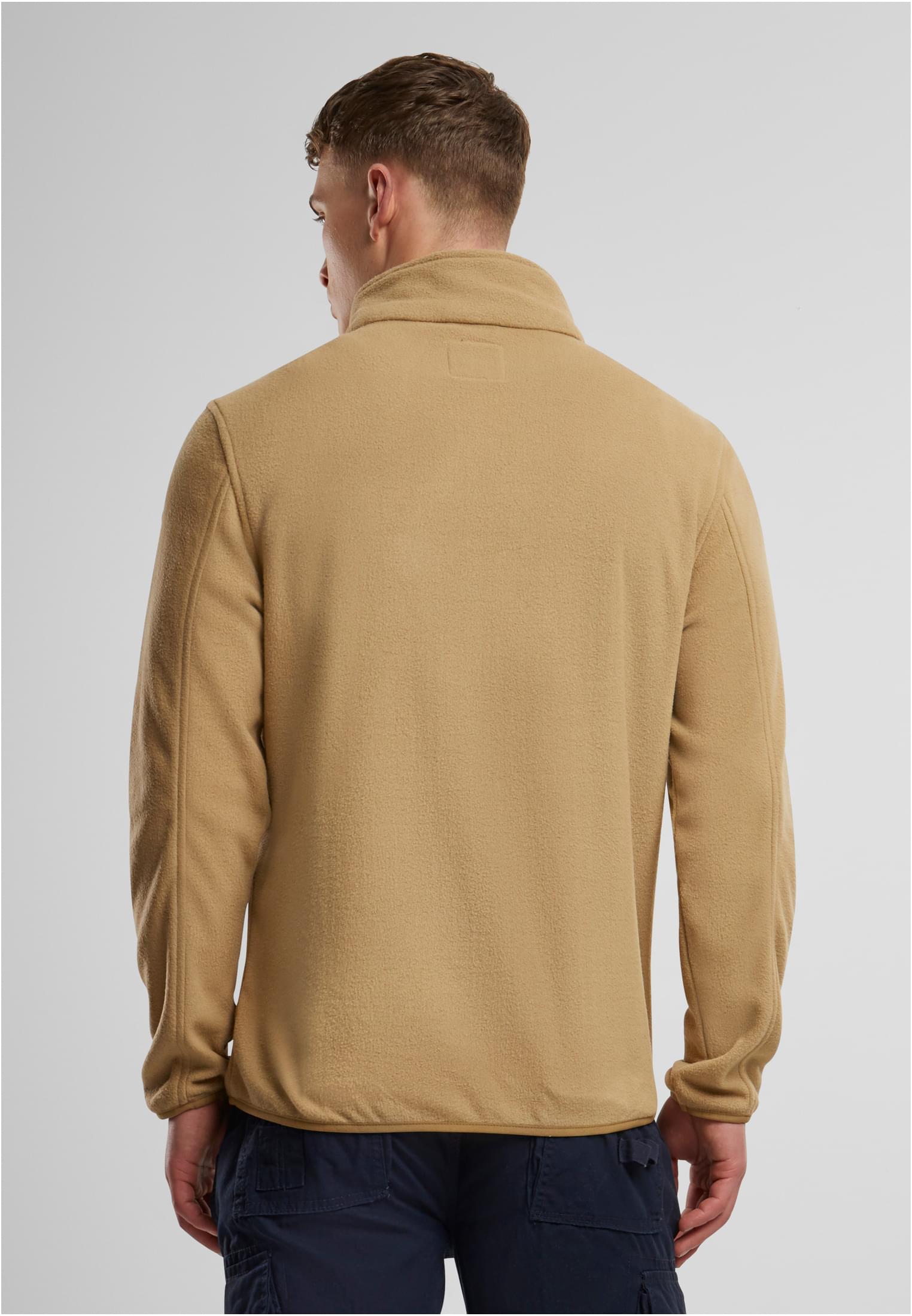 Fleece Troyer camel 7XL - workoutbrands.com