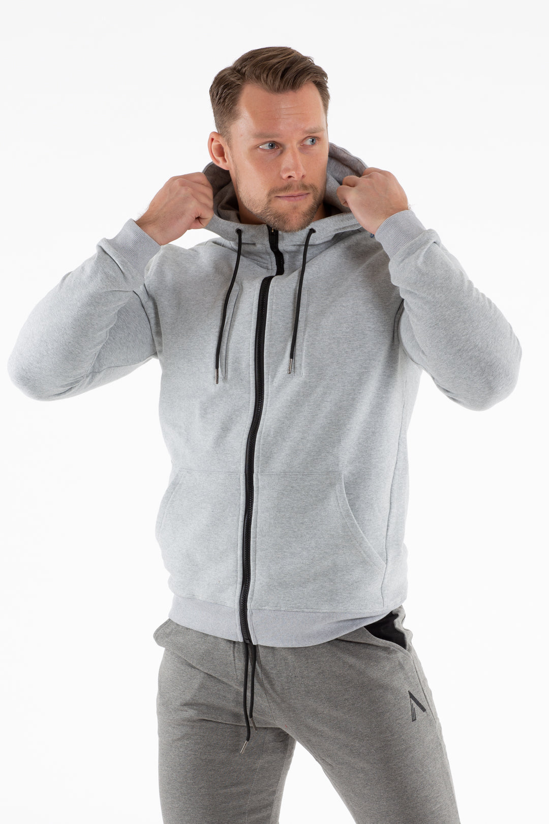 A APEX Zip Hoodie - Grå  