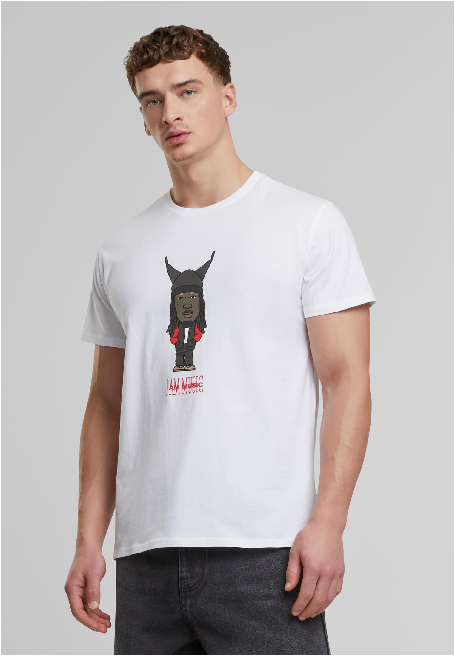 I Am Music Tee white XXL - workoutbrands.com