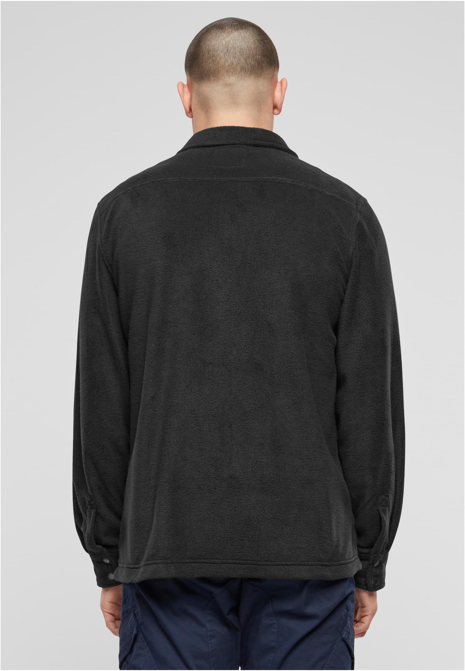 Jeff Fleece Shirt Long Sleeve black/grey XXL - workoutbrands.com