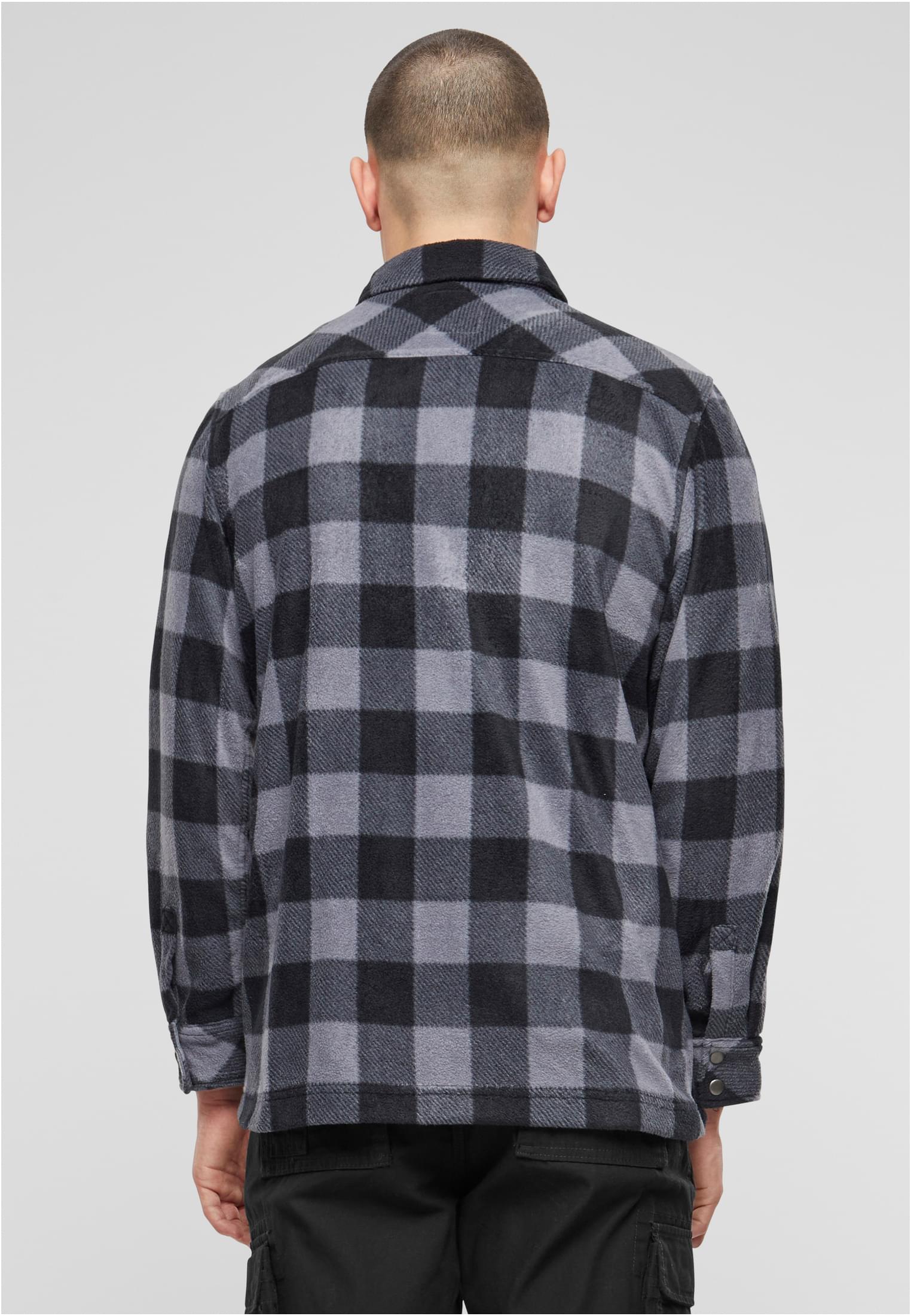 Jeff Fleece Shirt Long Sleeve black/grey XXL - workoutbrands.com