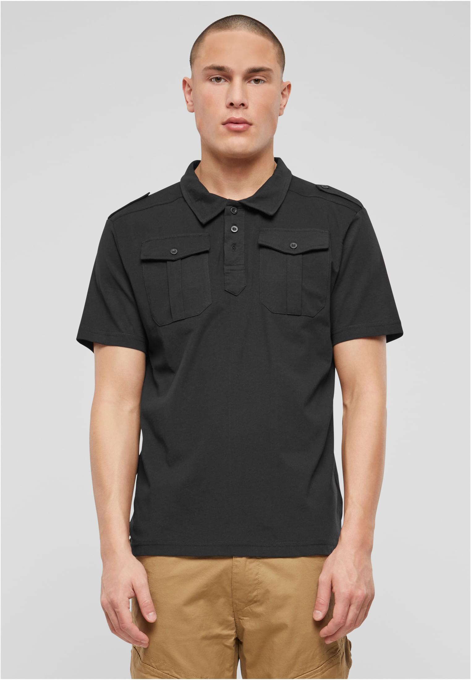 Jersey Poloshirt Jon halfsleeve black 7XL - workoutbrands.com