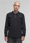 Jersey Poloshirt Willis Langarm schwarz 7XL