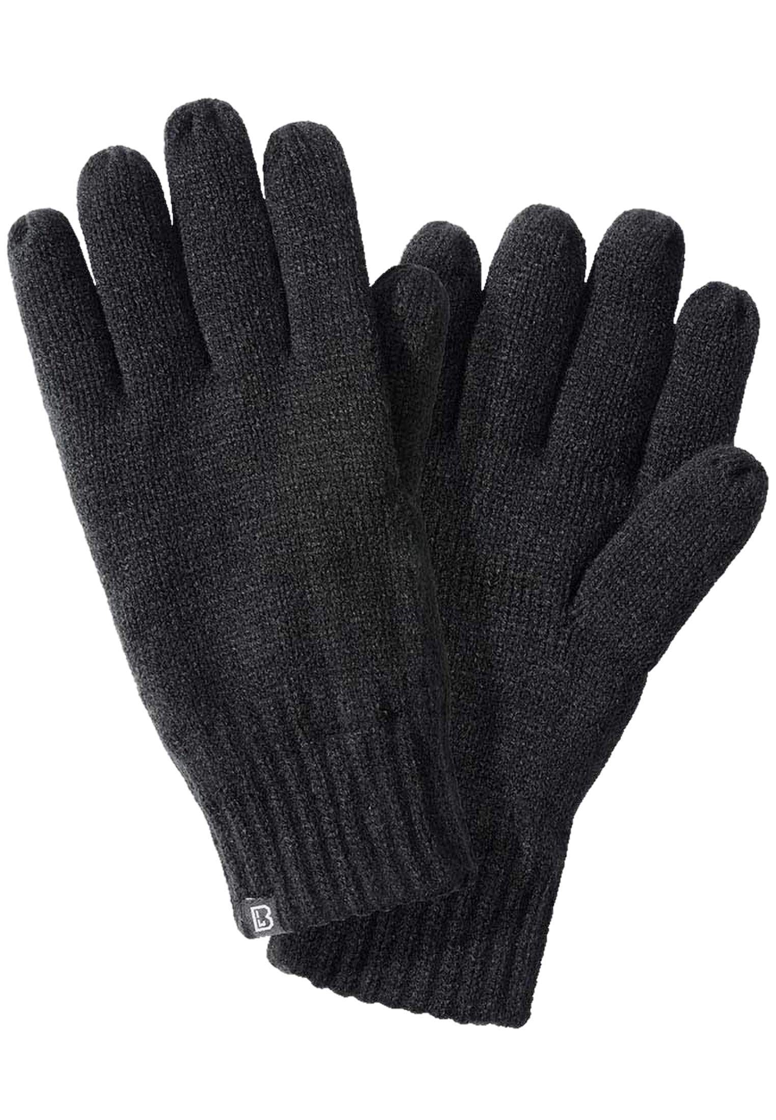 Knitted Gloves black M - workoutbrands.com