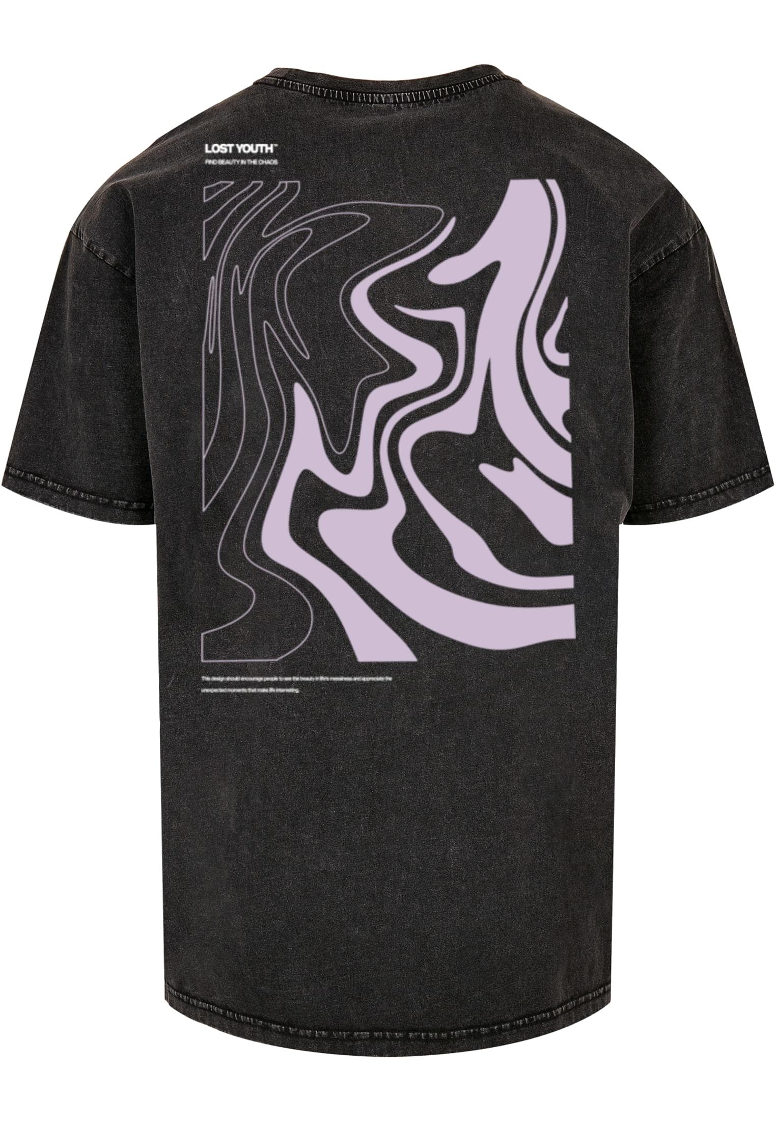 LY ACID WASHED TEE CHAOS