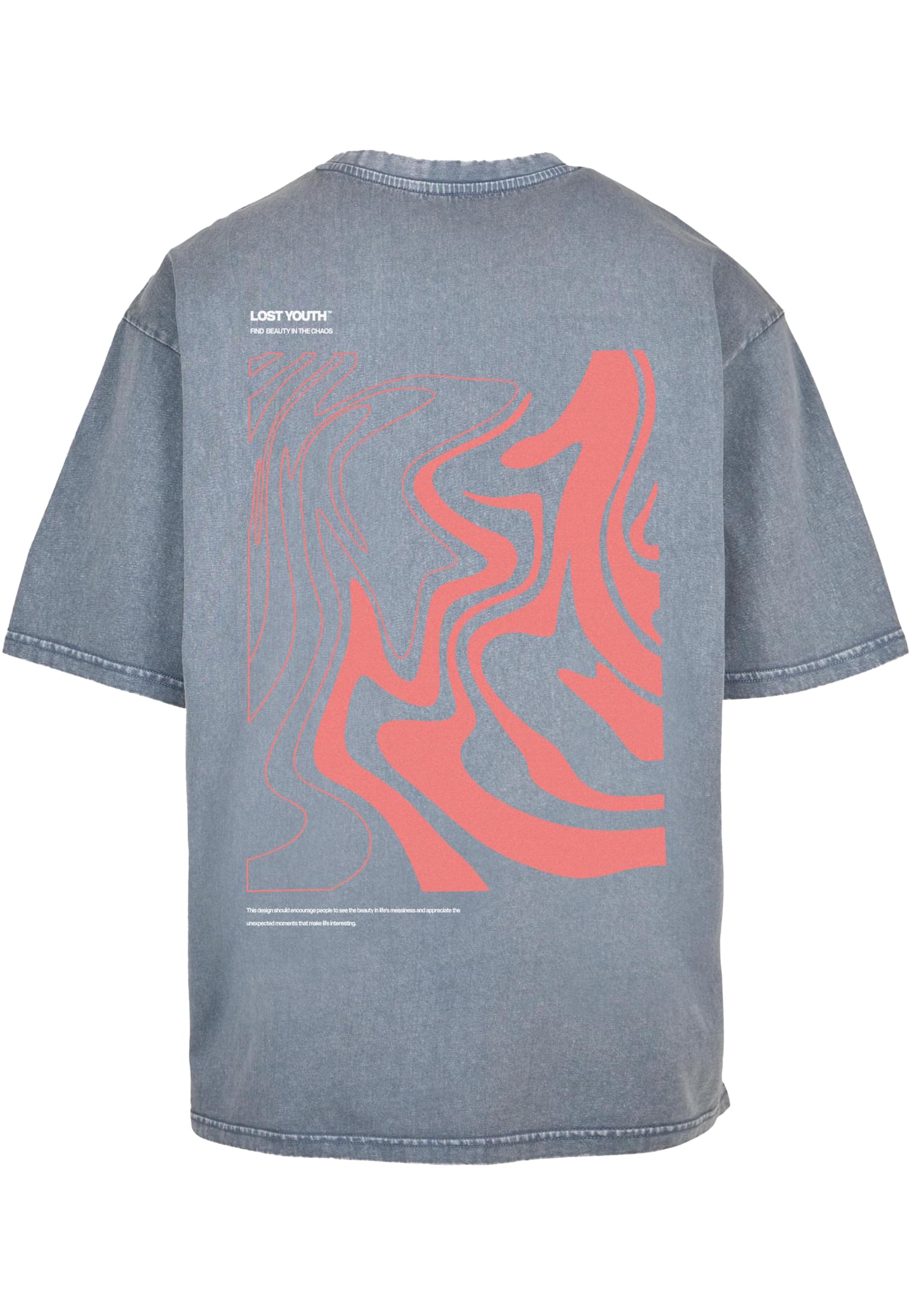 LY ACID WASHED TEE CHAOS