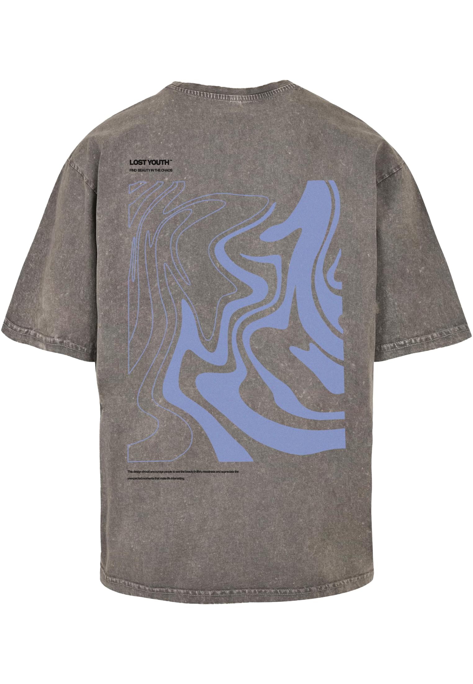 LY ACID WASHED TEE CHAOS