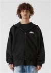 LY Zip Hoody Flower Waves