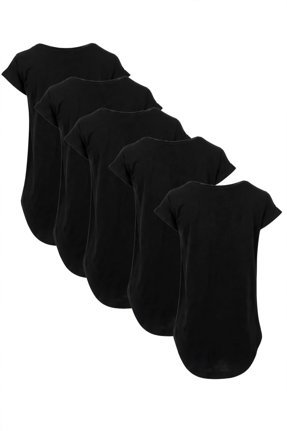 Ladies Long Slub Tee - 5 Pack - workoutbrands.com