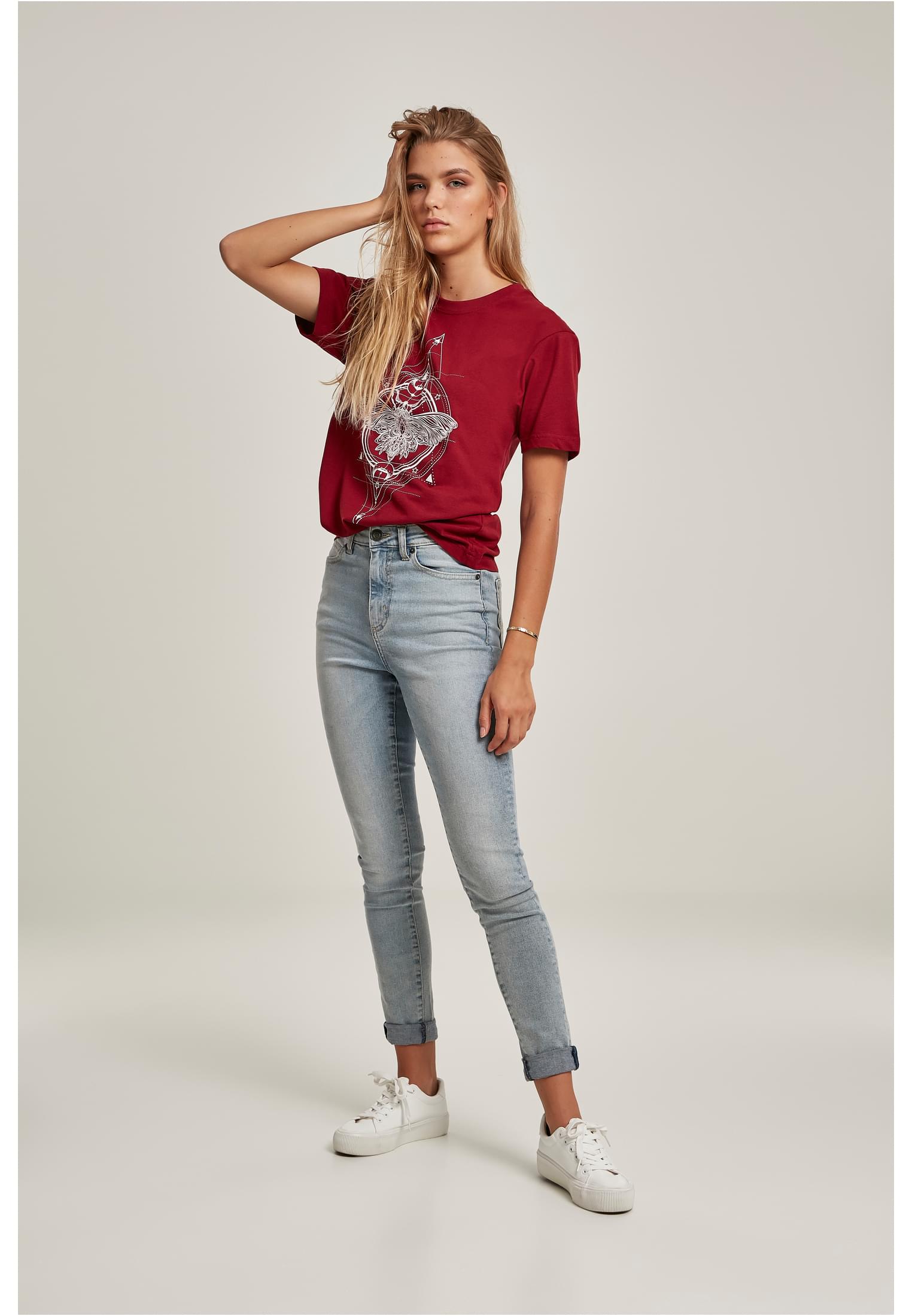 Ladies Moth Tee burgundy XS - workoutbrands.com