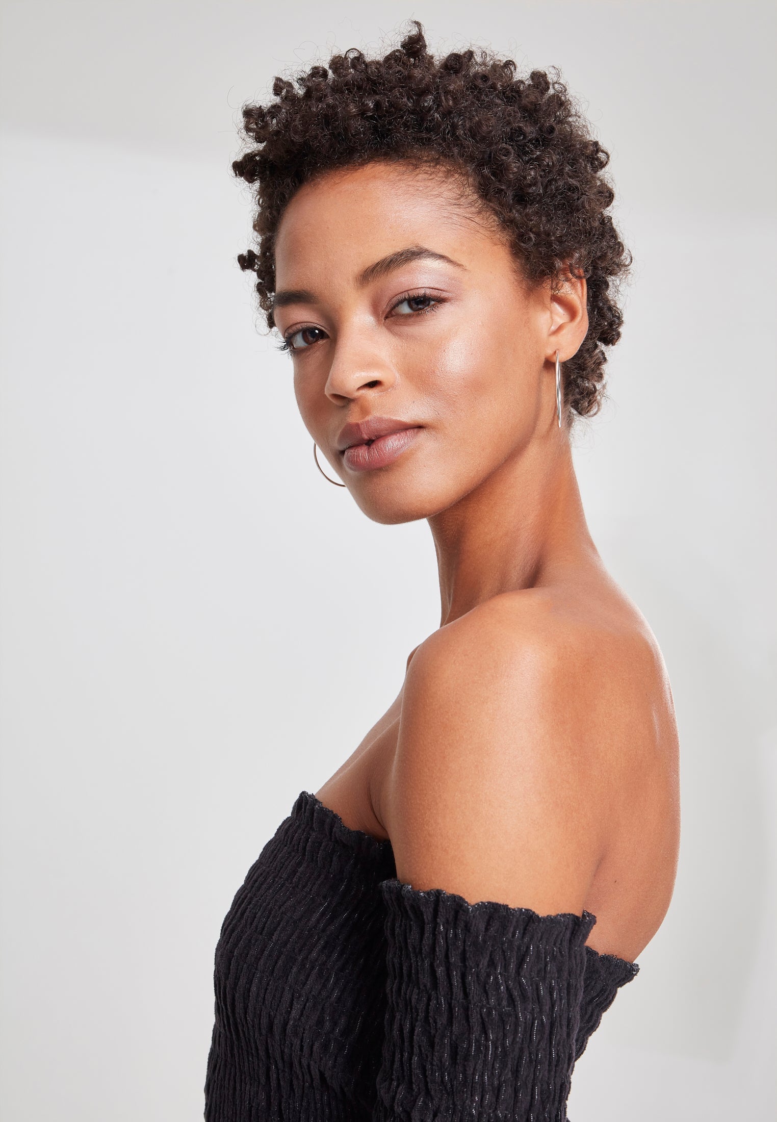 Ladies Velvet Cold Shoulder Smoke L/S black XXL FINNS EJ I SHEETET / .DE - workoutbrands.com