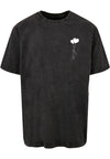 Love In The Air Acid Washed Heavy Oversize Tee mørk khaki XXL