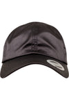 Casquette Snapback en satin à profil bas, taille unique