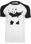 MC Banksy's Graffiti Panda Raglan T-shirt