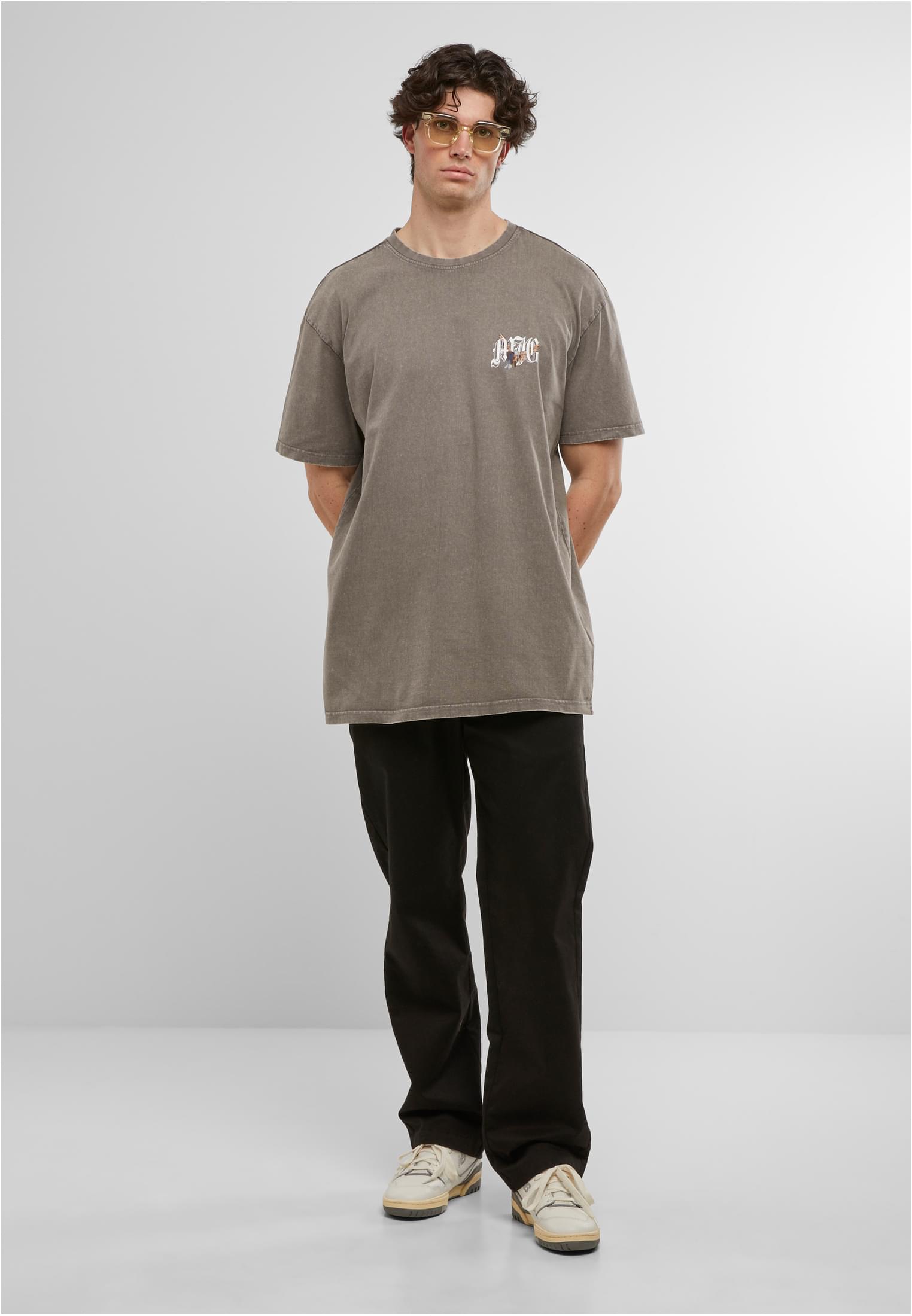 MJG Heavy Oversized Acid Washed Tee Lone Hunter