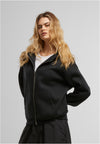 MT Peace Sign EMB Fluffy Zip Hoody