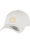Gorra de sarga de algodón Let It Shine blanca talla única