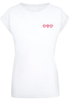 MT Three In A Row Ladies Extended Shoulder Tee